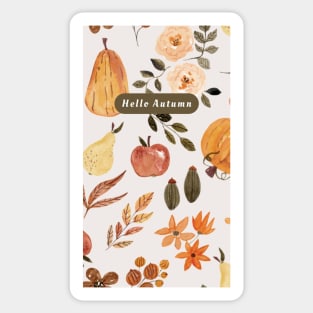 Autumn's Embrace: An Artistic Symphony of Colors Sticker